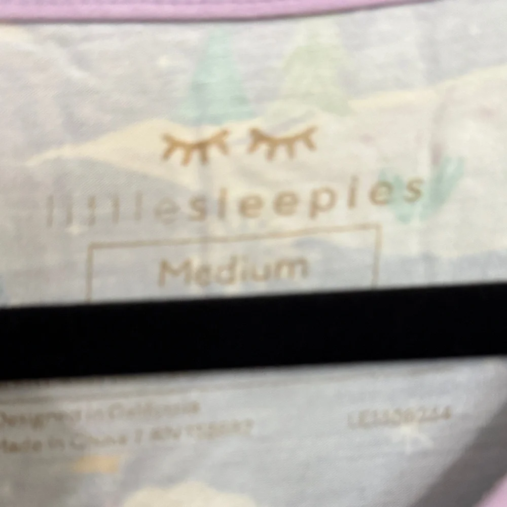 Little Sleepies Purple and Blue Top - Picture 2 of 3
